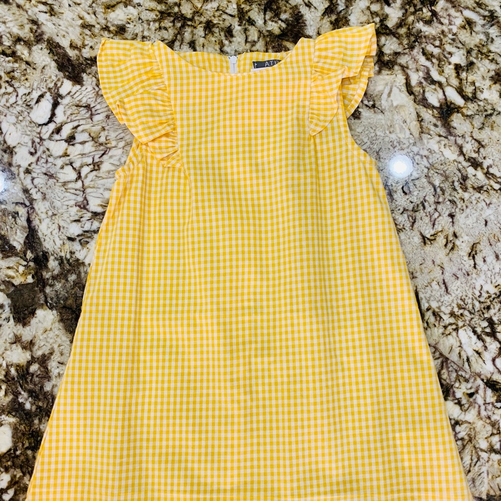 Adorable Yellow and White Dress
